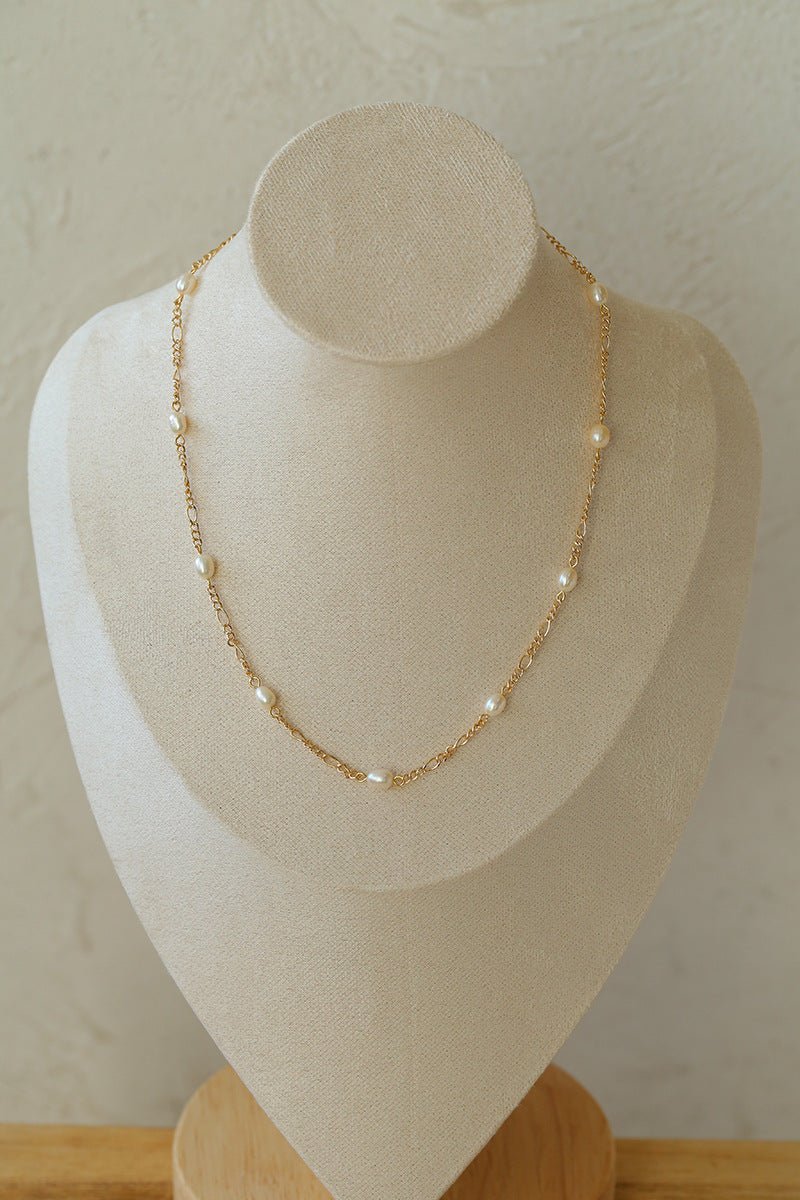 Multi - style Chain and Pearl Stacking Necklace - floysun