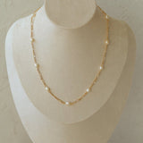 Multi - style Chain and Pearl Stacking Necklace - floysun