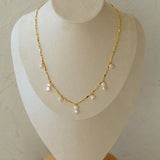 Multi - style Chain and Pearl Stacking Necklace - floysun