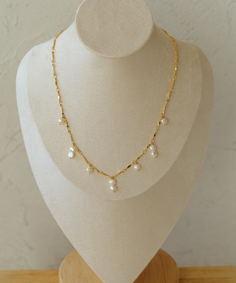 Multi - style Chain and Pearl Stacking Necklace - floysun