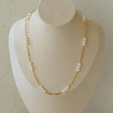 Multi - style Chain and Pearl Stacking Necklace - floysun