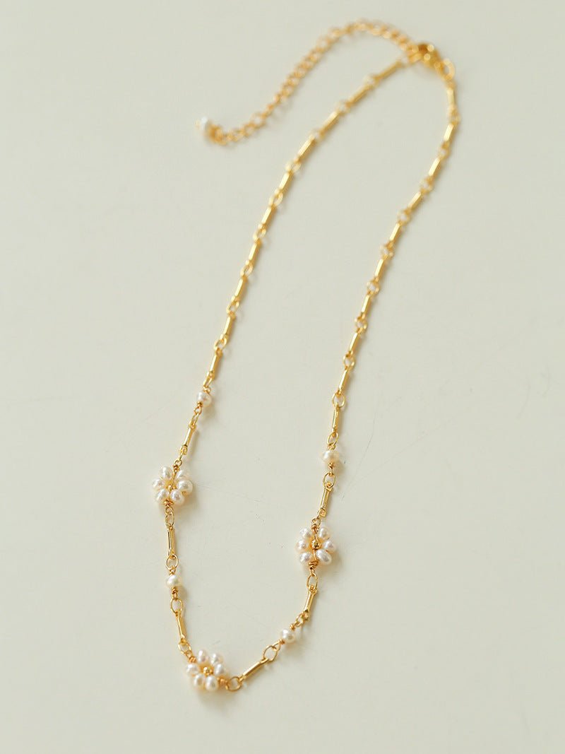 Multi - style Chain and Pearl Stacking Necklace - floysun