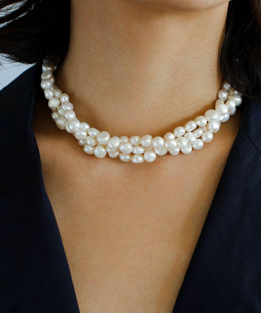 Multilayer Steamed Bun Pearl Necklaces - floysun