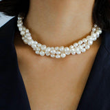 Multilayer Steamed Bun Pearl Necklaces - floysun