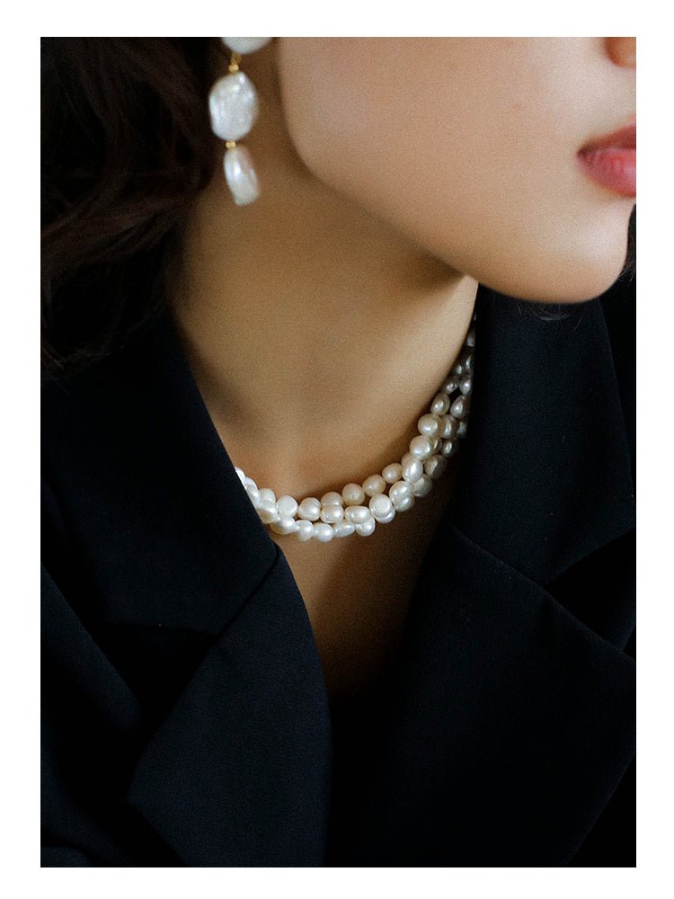 Multilayer Steamed Bun Pearl Necklaces - floysun