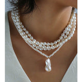 Multilayer Steamed Bun Pearl Necklaces - floysun