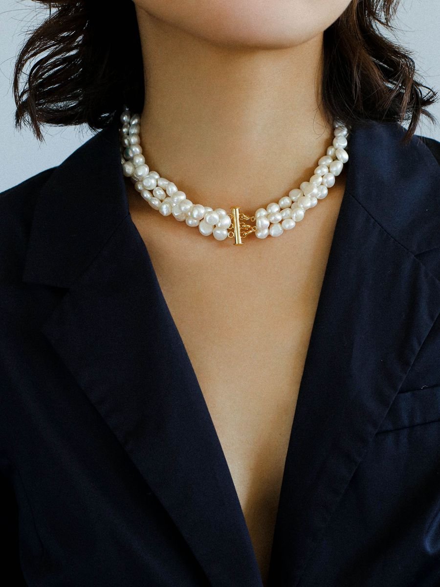 Multilayer Steamed Bun Pearl Necklaces - floysun