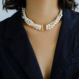 Multilayer Steamed Bun Pearl Necklaces - floysun