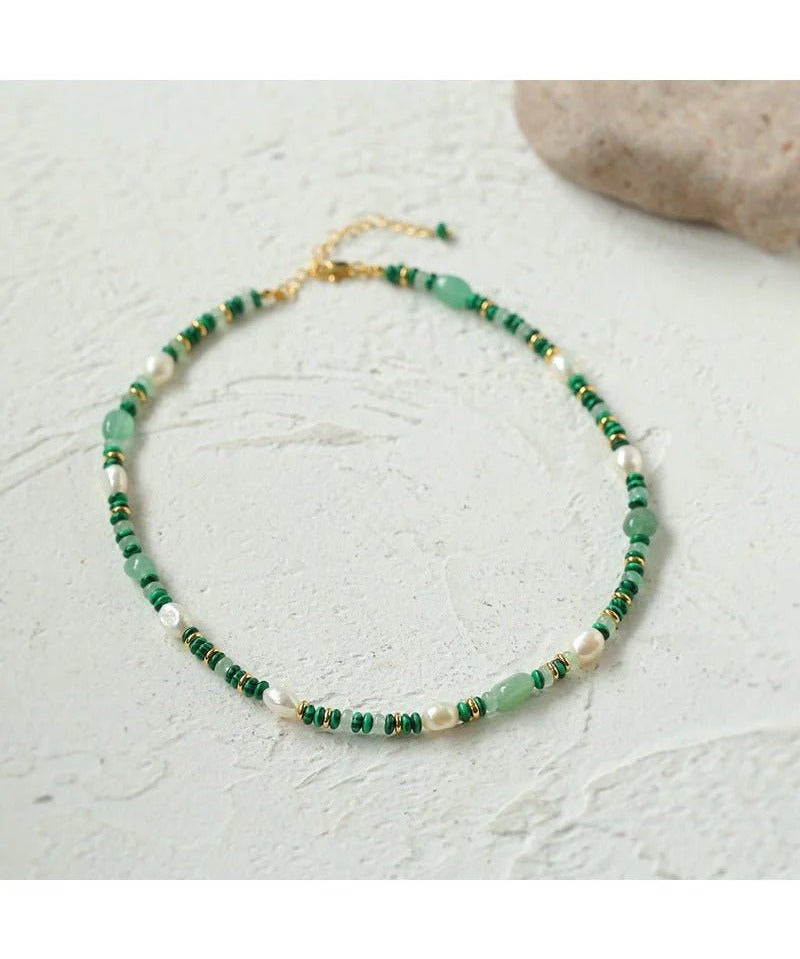 Multiple Irregular Colored Agates Jade Bracelet - Green - floysun