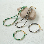 Multiple Irregular Colored Agates Jade Necklace - Green - floysun