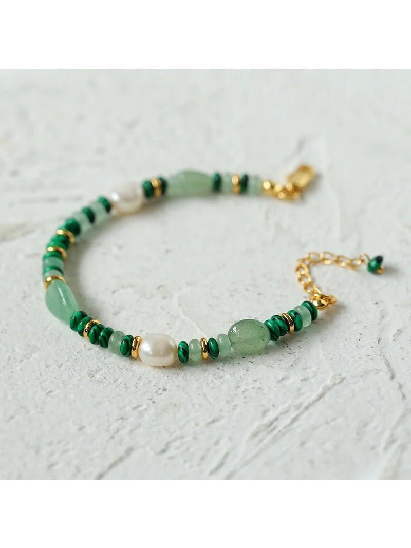 Multiple Irregular Colored Agates Jade Necklace - Green - floysun