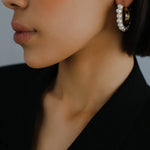 Natural Freshwater Pearl Hoop Earrings - floysun