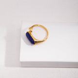 Natural Lapis Lazuli Open Ring - floysun