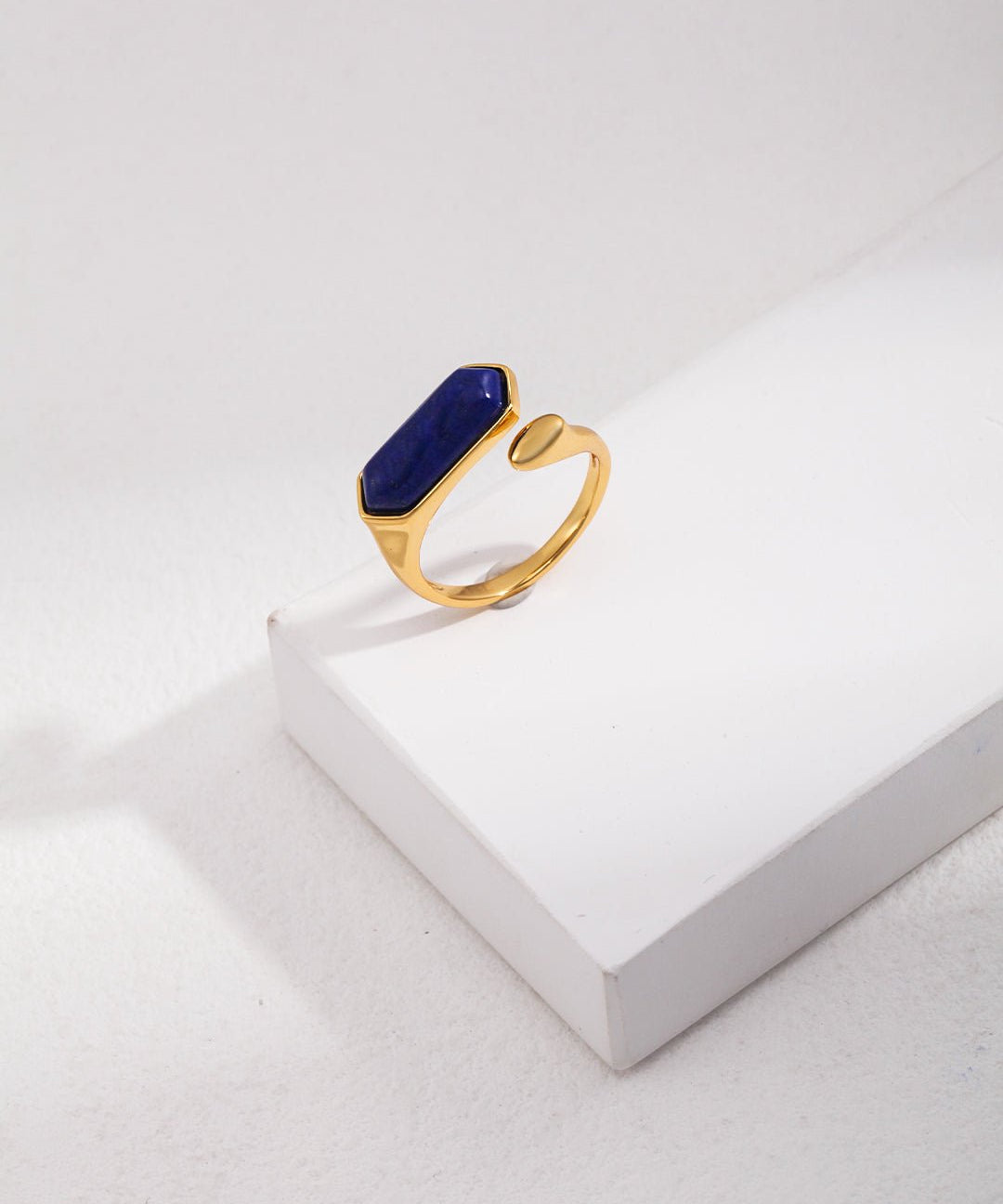 Natural Lapis Lazuli Open Ring - floysun