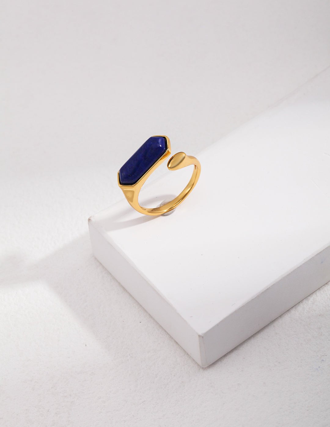 Natural Lapis Lazuli Open Ring - floysun