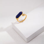 Natural Lapis Lazuli Open Ring - floysun