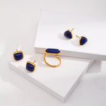 Natural Lapis Lazuli Open Ring - floysun