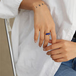 Natural Lapis Lazuli Open Ring - floysun