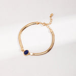 Natural Lapis Lazuli/Tiger Eye Bracelet - floysun