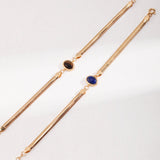 Natural Lapis Lazuli/Tiger Eye Bracelet - floysun