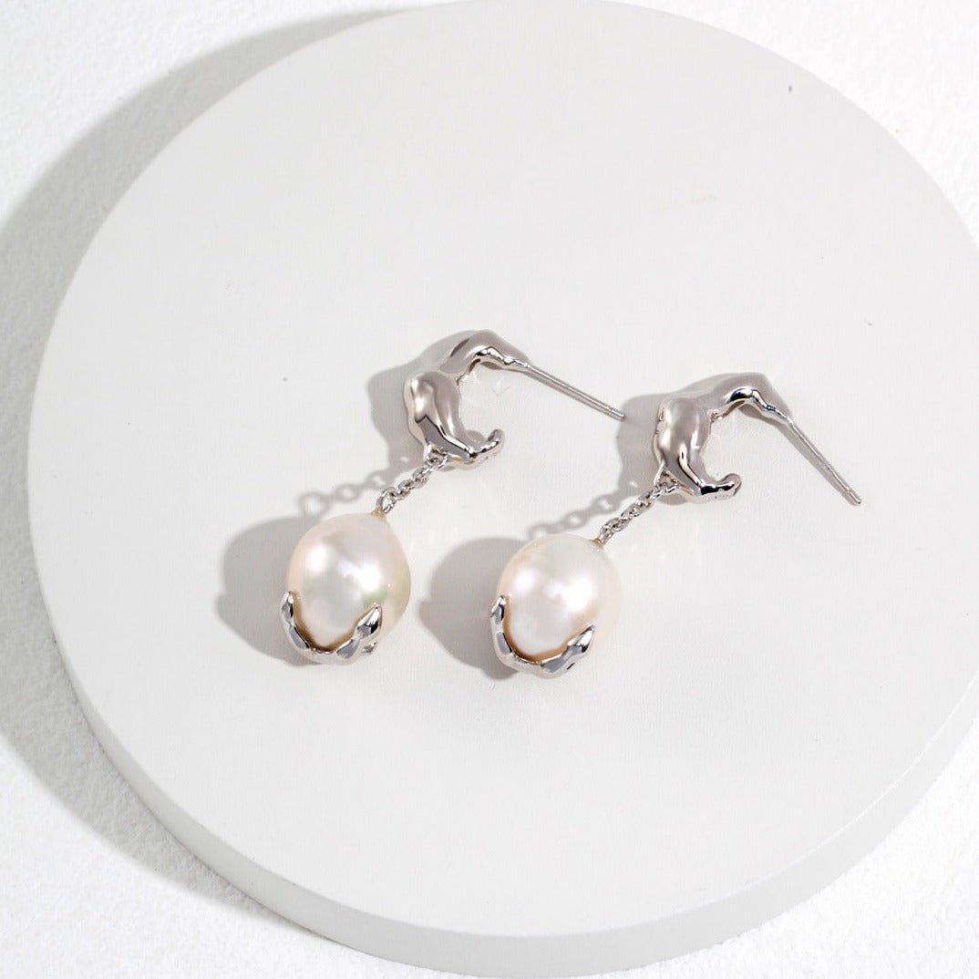 Natural Pearl Drop Earring - floysun