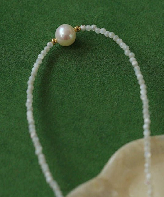 Natural Pearl Shell Passepartout Necklace - floysun