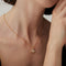 Natural Pearls Inlaid Gold Edge Necklaces - floysun