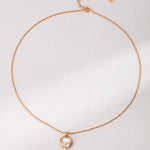 Natural Pearls Inlaid Gold Edge Necklaces - floysun