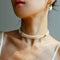 Natural Seed Pearl Multi - layer Emerald Necklace Choker - floysun