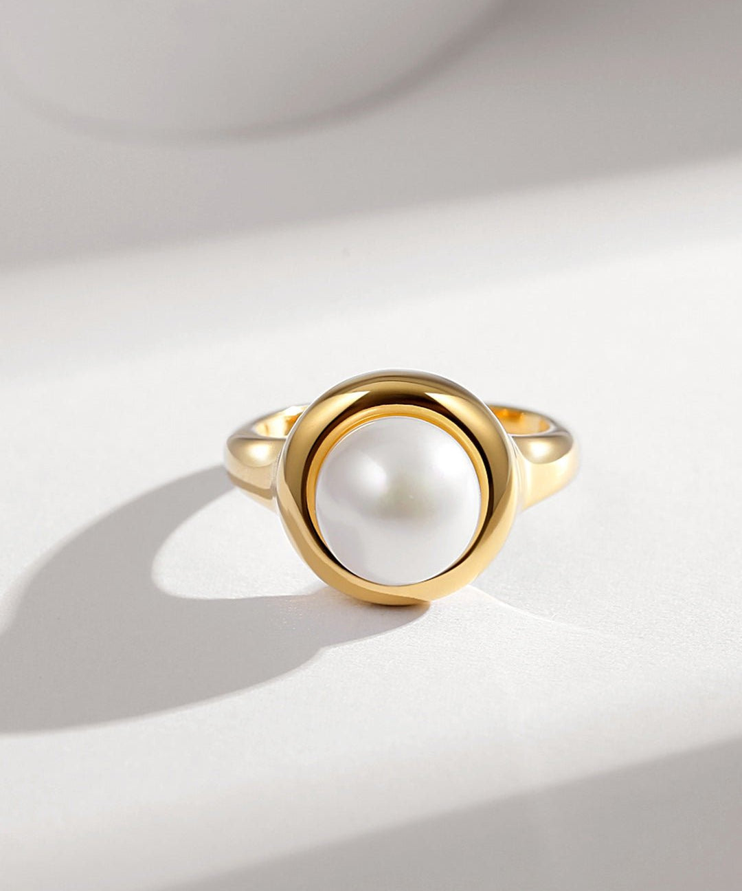 Natural Single Pearl Sterling Silver Rings - floysun