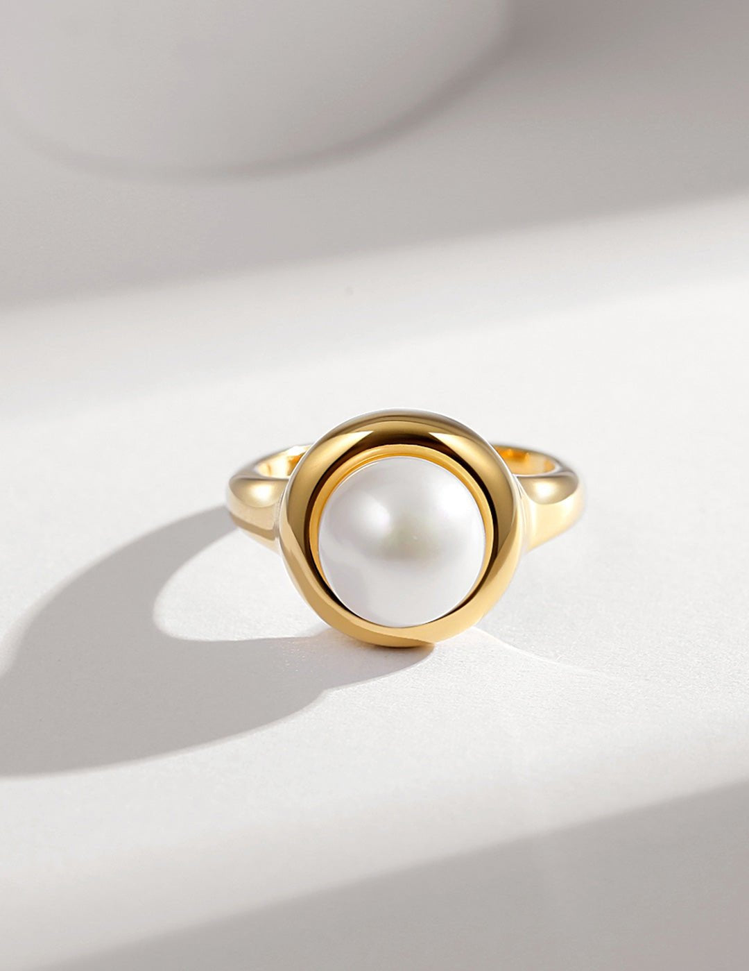 Natural Single Pearl Sterling Silver Rings - floysun