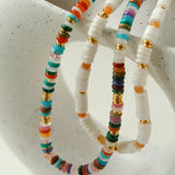 Natural Stone Colorful Beaded Necklace - floysun