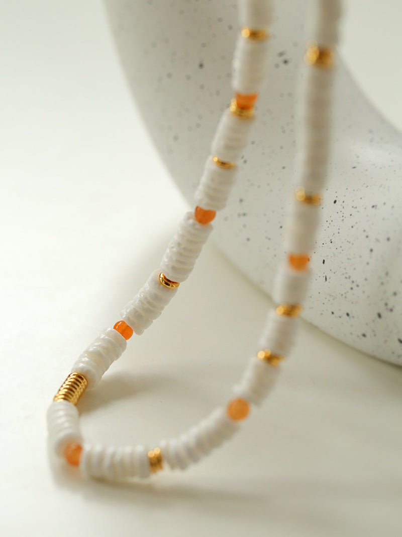 Natural Stone Colorful Beaded Necklace - floysun