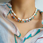 Natural Stone Colorful Beaded Necklace - floysun