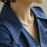 Natural White Crystal Abacus Bead Necklace - floysun