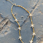 Natural Yellow Disc Shell and Starfish Necklace - floysun