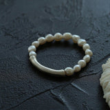 Neutral Chic Bamboo Knot Pearl Bracelet - floysun