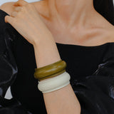 New Angora Red Leather Bracelet - floysun