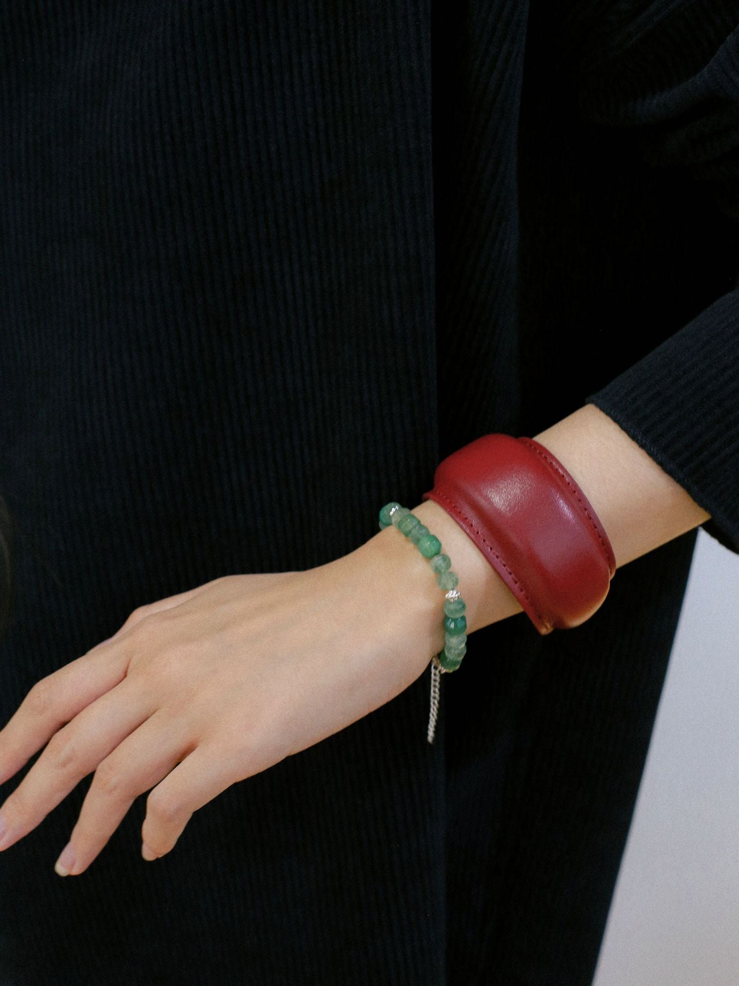 New Angora Red Leather Bracelet - floysun