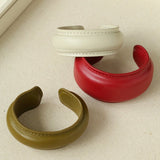 New Angora Red Leather Bracelet - floysun