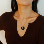 New Chinese Style Agate Peace Knot Pendant Necklace - floysun