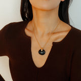 New Chinese Style Agate Peace Knot Pendant Necklace - floysun