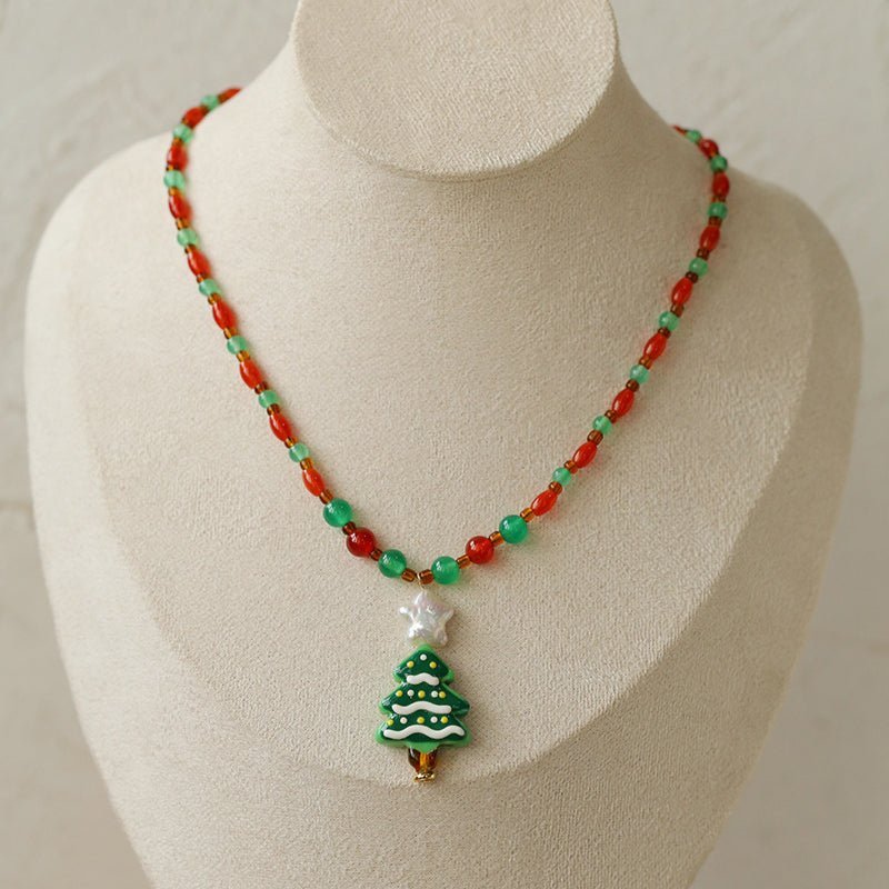 New Christmas Collection Pearl Beaded Necklace - floysun