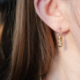 Niche Design 925 Silver Peanut Earrings - floysun