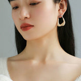 Niche Geometric Irregular Enamel Glazes Earrings - floysun