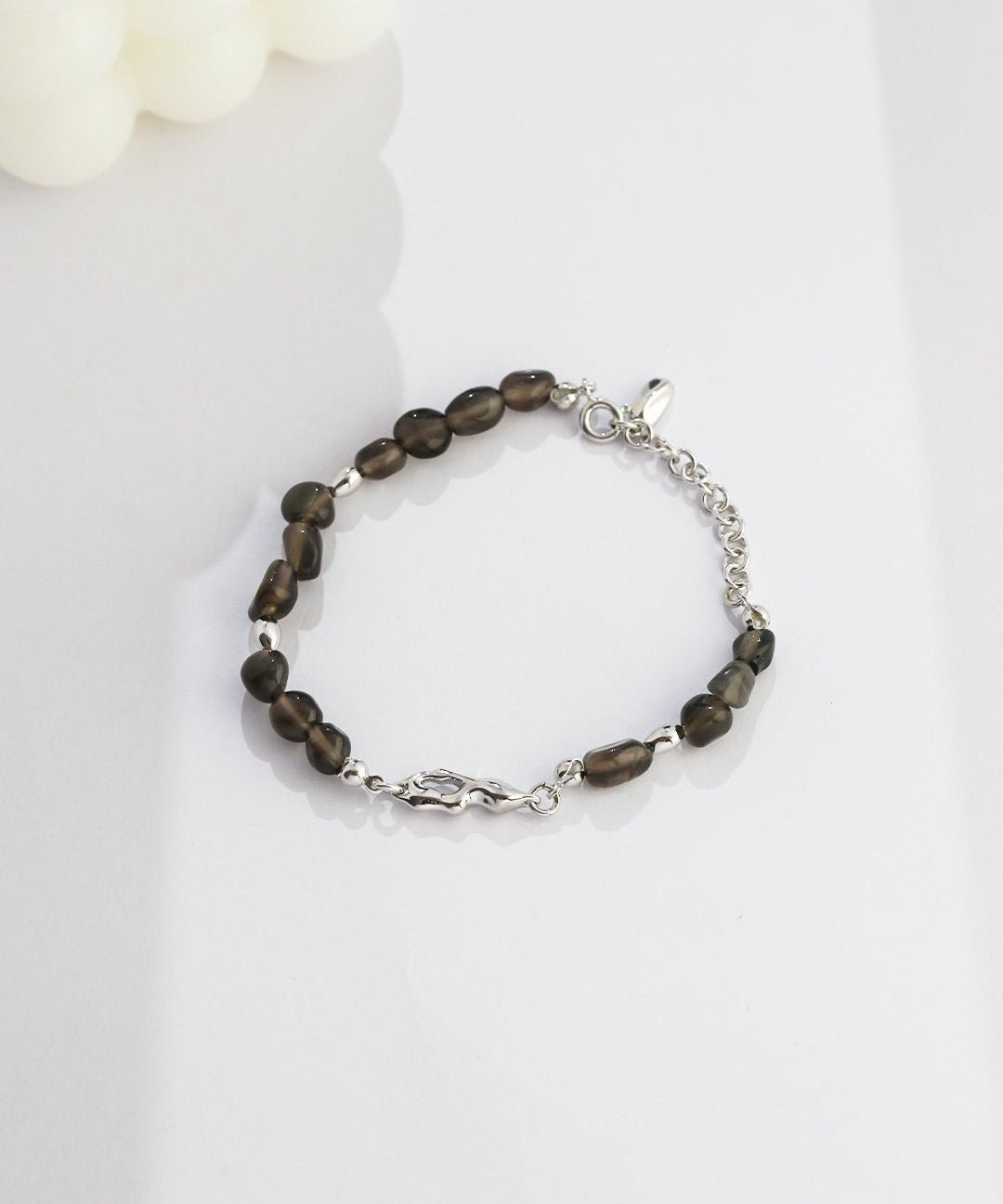 Obsidian Tea Crystal Chain Bracelet - floysun