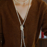 Oval Freshwater Pearl Longs Necklace - floysun