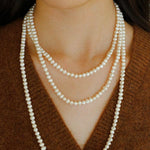 Oval Freshwater Pearl Longs Necklace - floysun