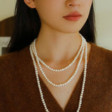 Oval Freshwater Pearl Longs Necklace - floysun