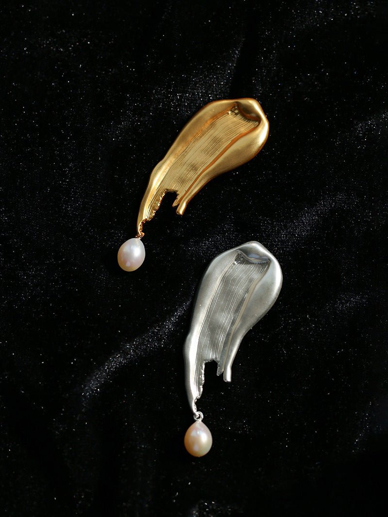 Paint Pen Paint Water Drop Pearl Brooch - floysun